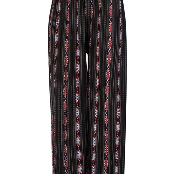 Women Ankle Cropped Palazoo Pants - Picture 3 of 5